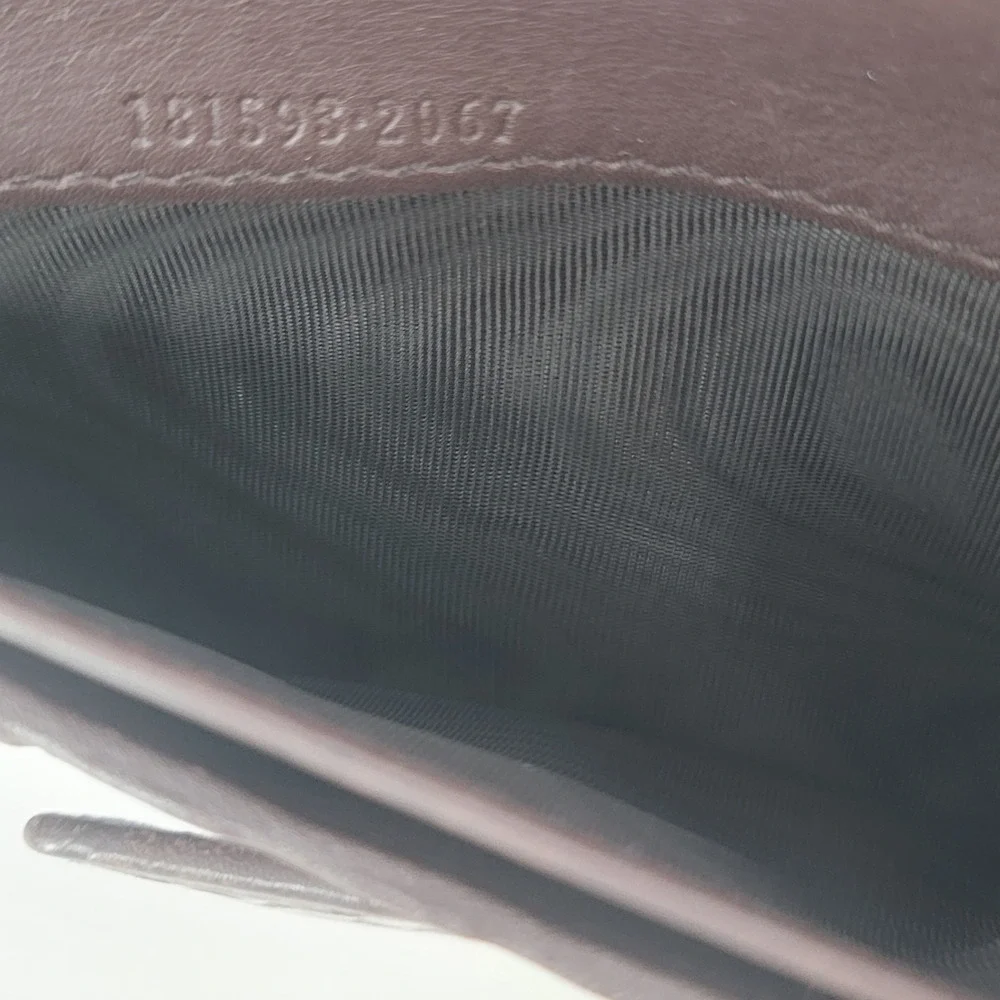 AuthenticGucci Guccissima Leather Long Wallet Brown GG Monogram Gold Logo